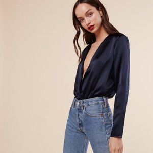 Reformation Aerin Silk Bodysuit